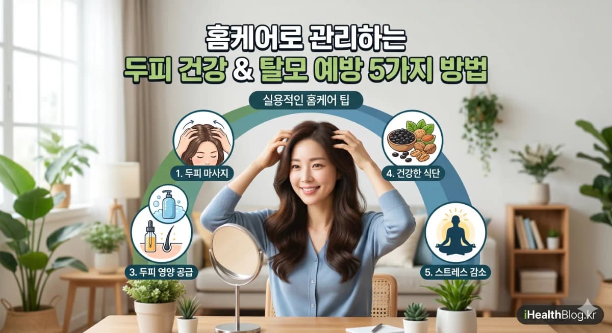 홈케어로 관리하는 두피 건강: 탈모 예방 5가지 방법