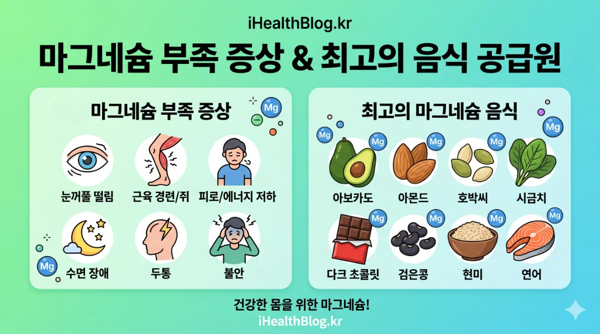 마그네슘 부족이 일으키는 증상과 최고의 음식 공급원