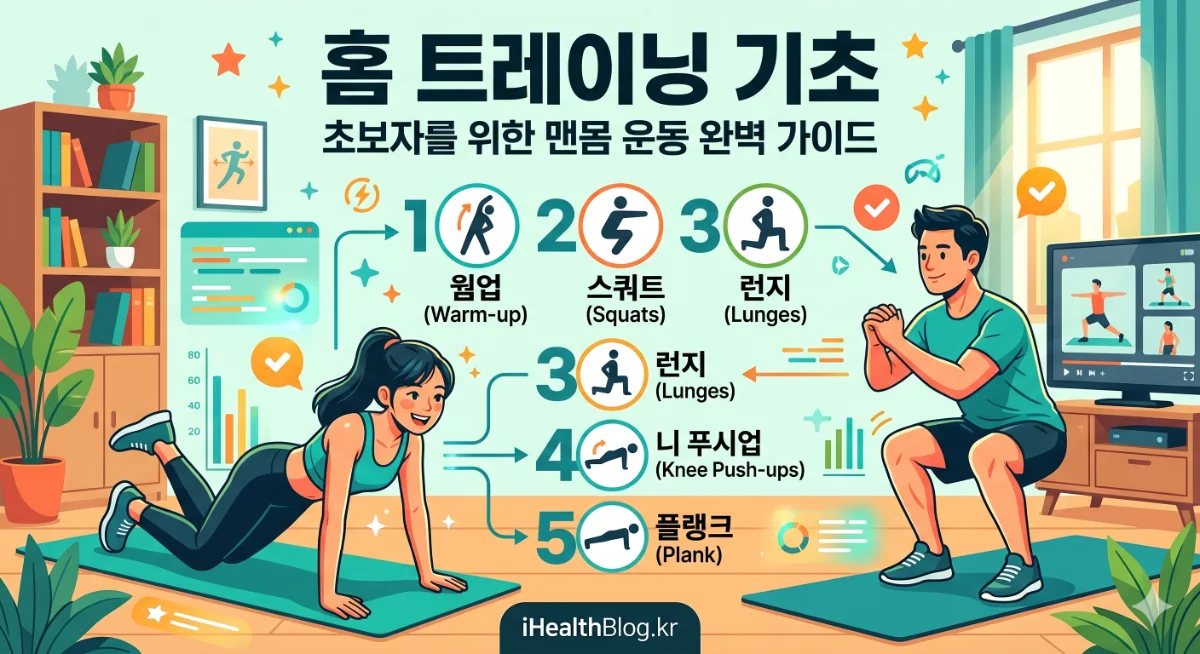 홈 트레이닝 기초: 초보자를 위한 맨몸운동 완벽 가이드