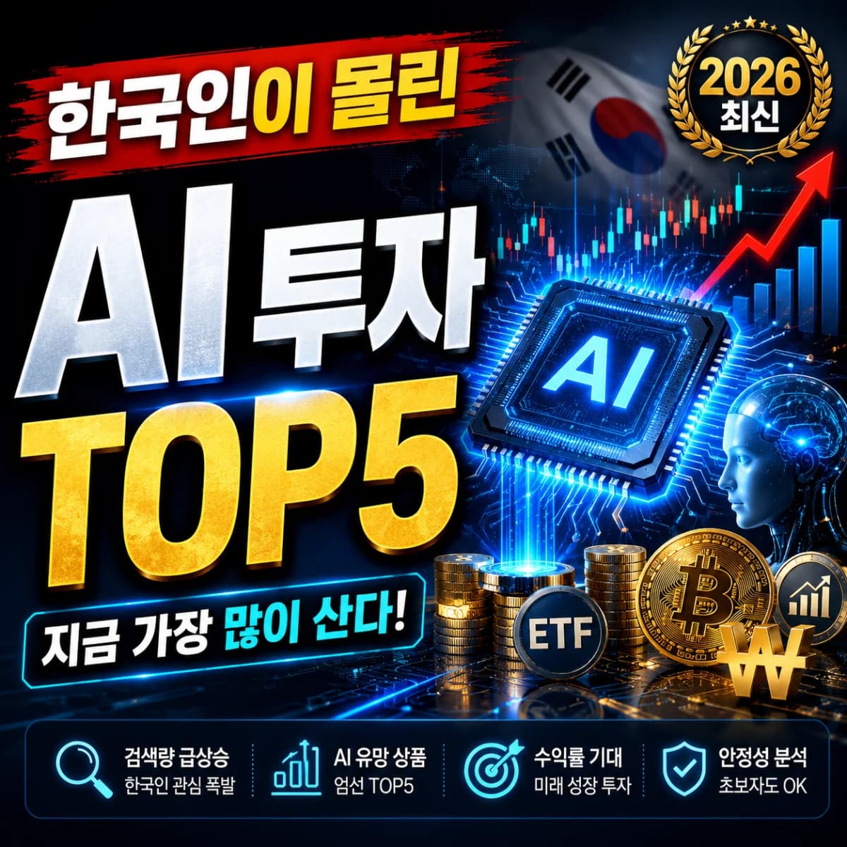 2024년 한국인이 가장 많이 찾는 AI 투자 상품 TOP 5